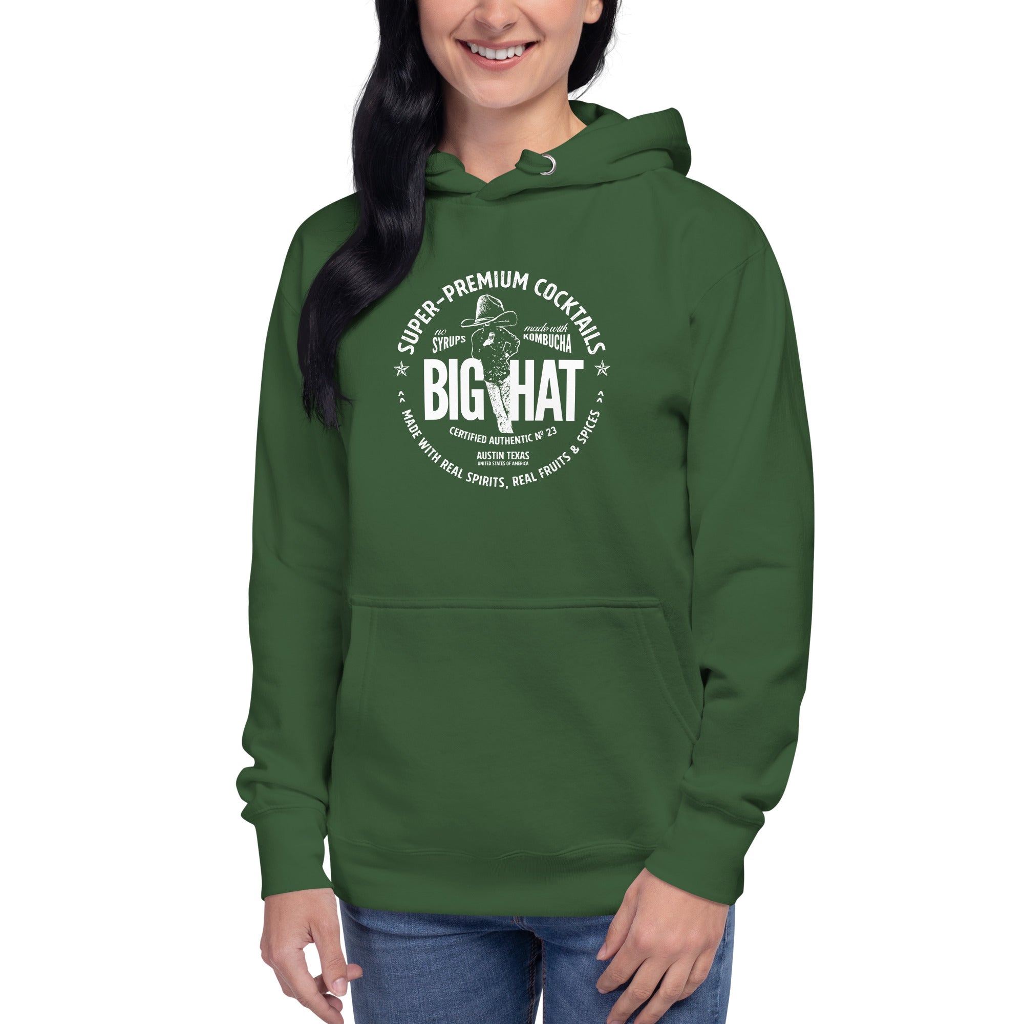 Big Hat Coaster Unisex Hoodie – Big Hat Spirits