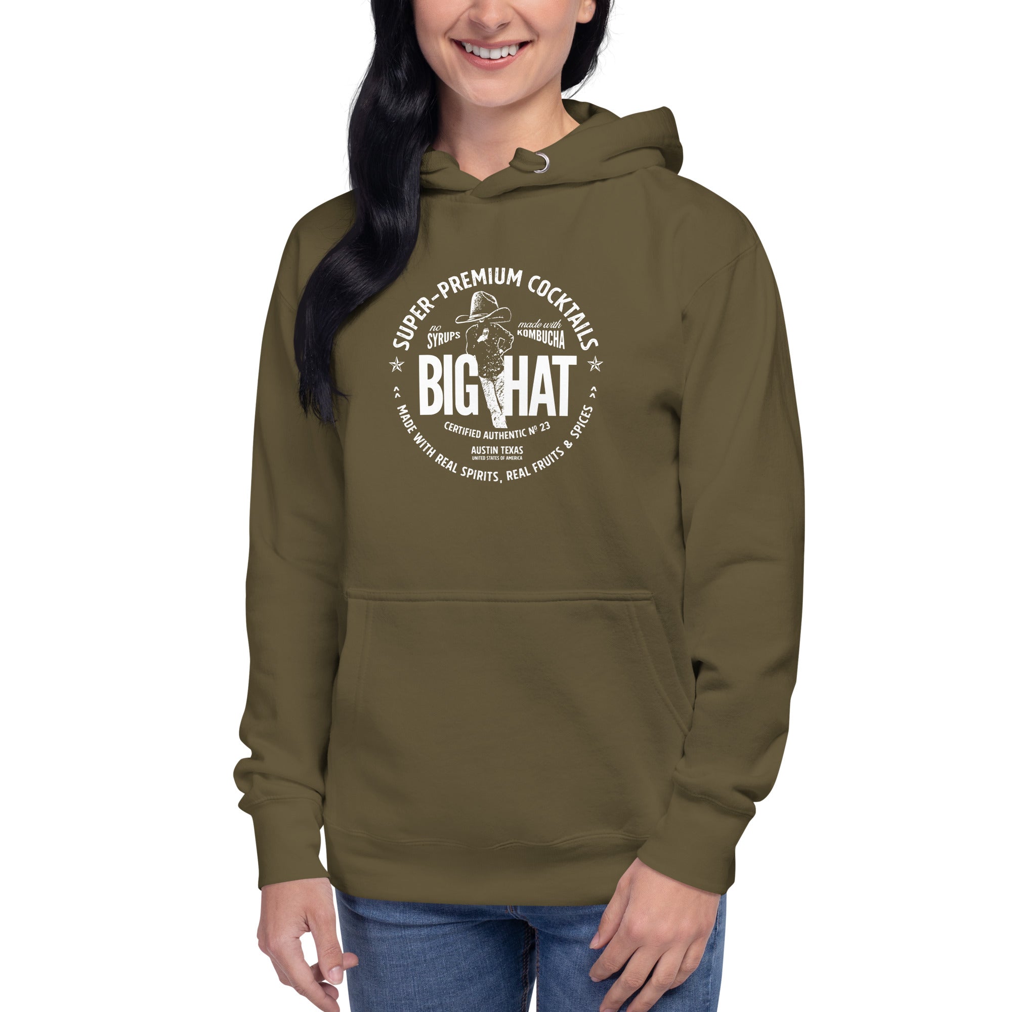Big Hat Coaster Unisex Hoodie – Big Hat Spirits