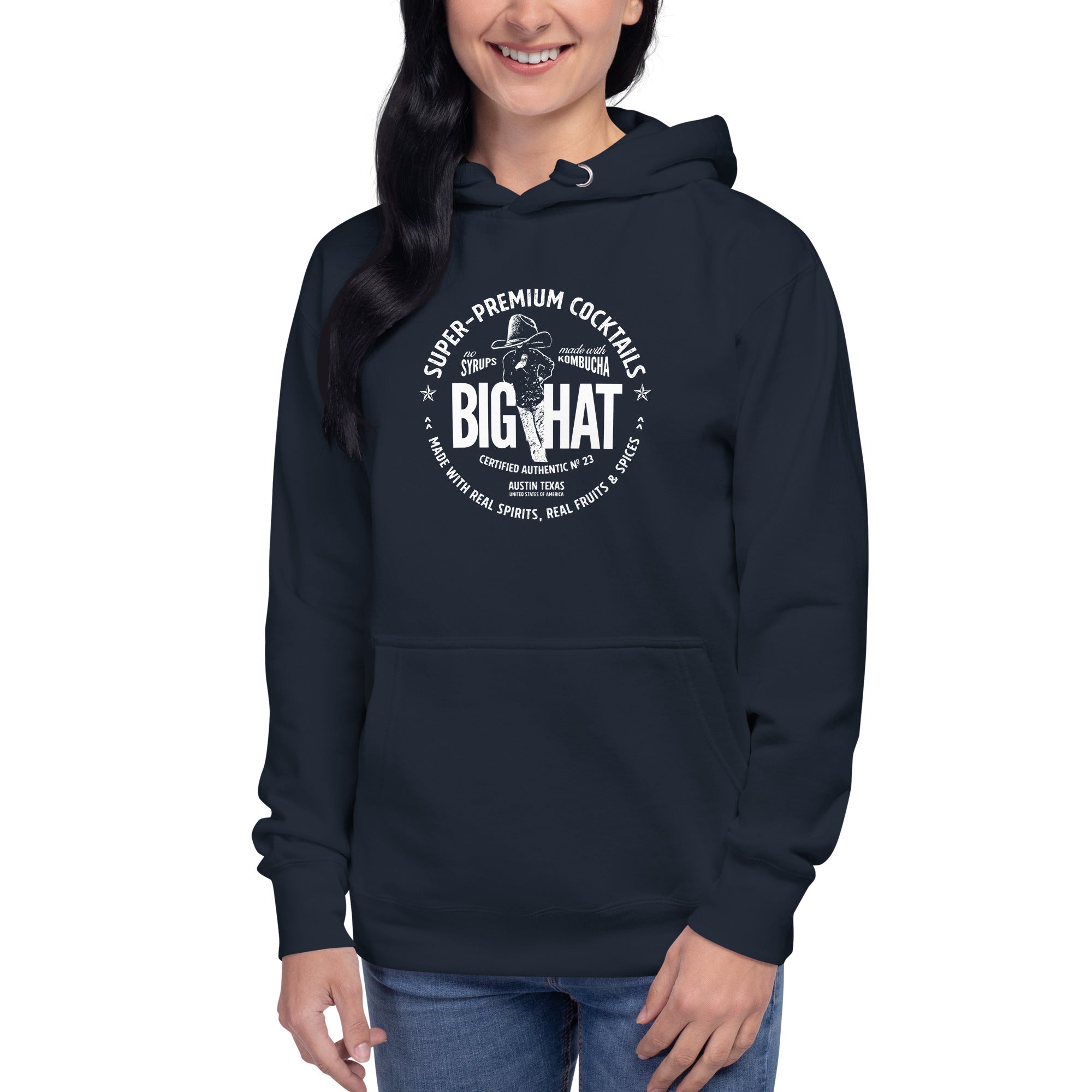 Big Hat Coaster Unisex Hoodie – Big Hat Spirits